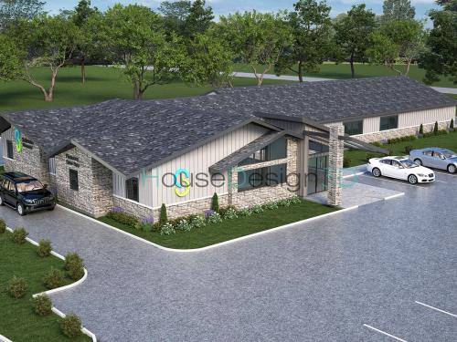 3d pet clinic rendering